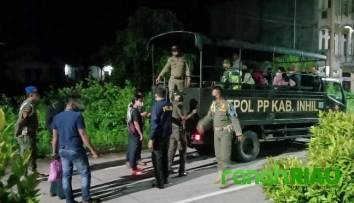 Wooow, 16 pasang Muda Mudi di Inhil terjaring yustisi pada malam Tahun Baru